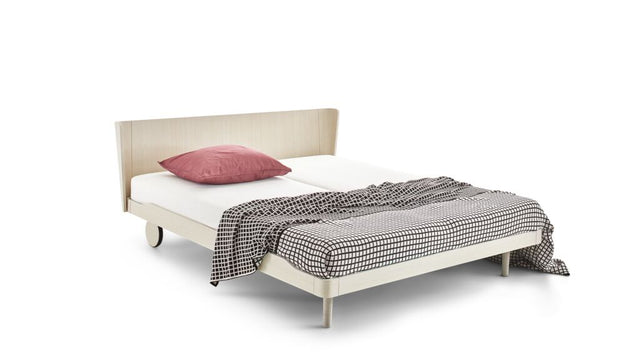 Noa - Kopfteil durchgehend mit Matratze ONE weiss & motorischer Smart Base 1M Unterfederung