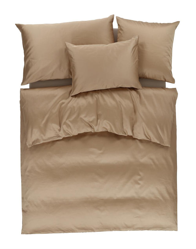 Beige Bettwäsche TAMARA R - High Speed Uni Baumwoll Feinsatin