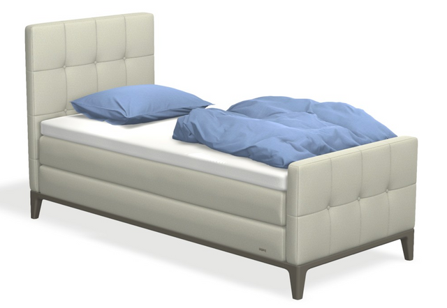 Boxspringbett auping Criade - Square mit Fussteil & motorischer Smart Base 3M Unterfederung