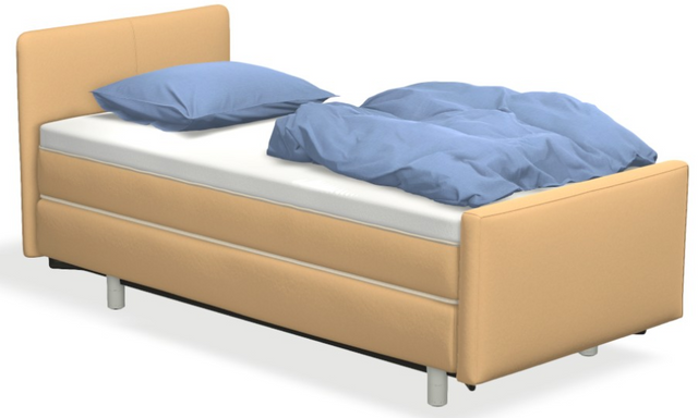 Boxspringbett auping Original - Dublin mit Fussteil & motorischer Smart Base 3M Unterfederung