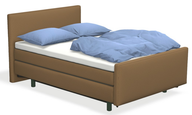 Boxspringbett auping Original - Nice mit Fussteil & motorischer Smart Base 3M Unterfederung
