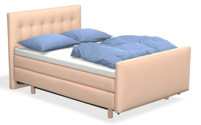 Boxspringbett auping Original - Portofino mit Fussteil & motorischer Smart Base 3M Unterfederung