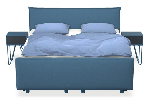 Boxspringbett auping Original - Wink mit Fussteil, Nachttisch & flacher Unterfederung