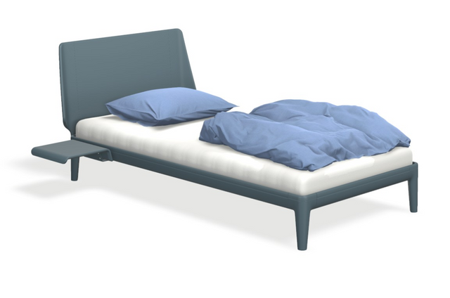 Essential - Kopfteil lackiert mit Matratze ONE weiss & motorischer Smart Base 2M Unterfederung