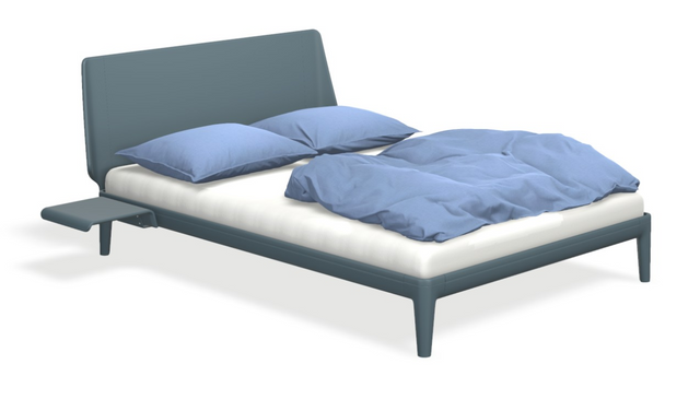 Essential - Kopfteil lackiert mit Matratze ONE weiss & motorischer Smart Base 2M Unterfederung