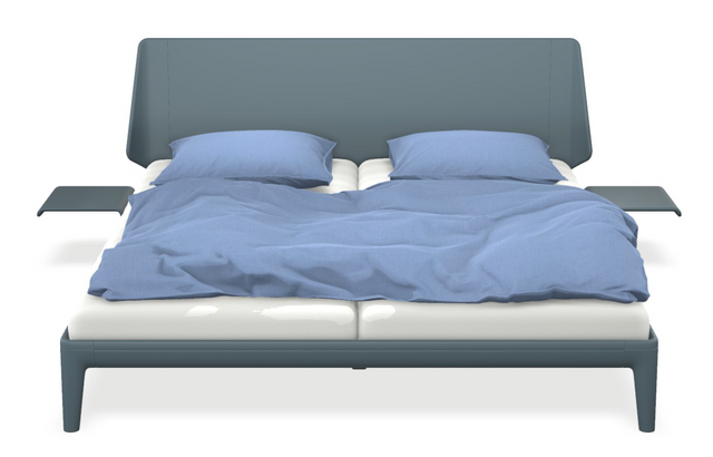 Essential - Kopfteil lackiert mit Matratze ONE weiss & motorischer Smart Base 2M Unterfederung