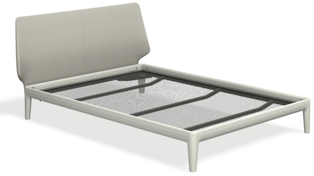 Essential mit Kopfteil stoffiert & motorischer Smart Base 3M Unterfederung