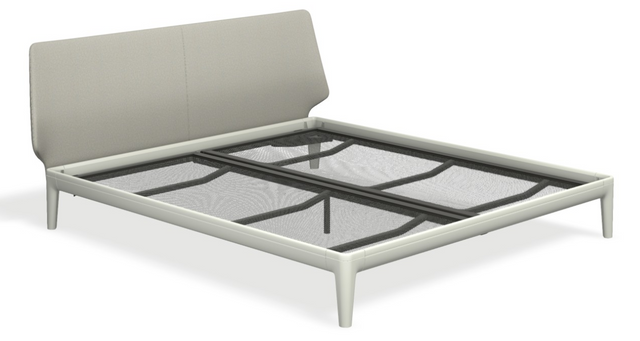 Essential mit Kopfteil stoffiert & motorischer Smart Base 3M Unterfederung