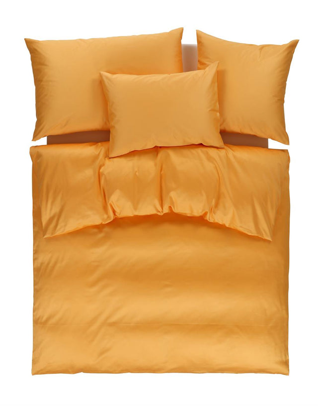 Hellorange Bettwäsche TAMARA R - High Speed Uni Baumwoll Feinsatin
