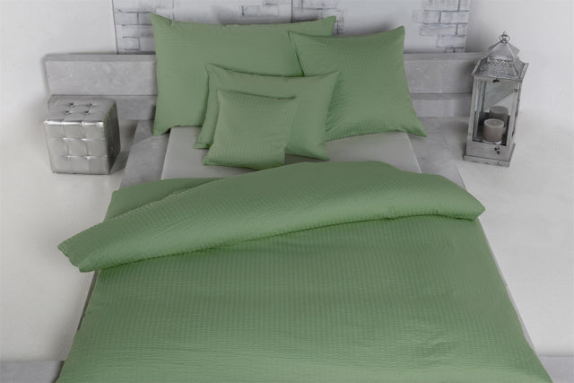 Kaktus Bettwäsche TAMARA R - High Speed Seersucker Uni Baumwoll Satin