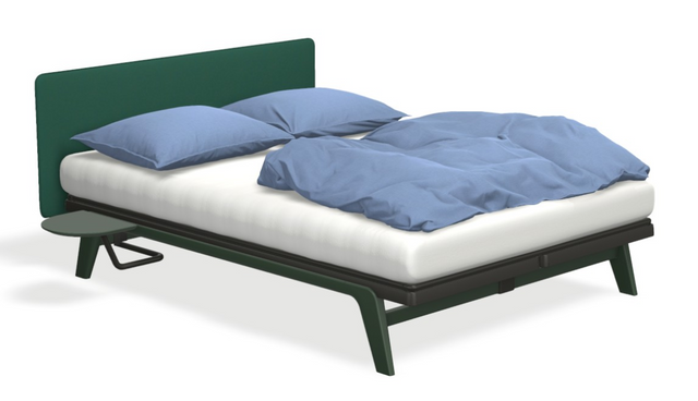 Original OUTLINE mit Matratze weiss & motorischer Smart Base 3M Unterfederung