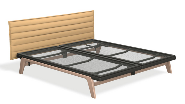 Original mit Kopfteil STITCH & motorischer Smart Base 3M Unterfederung