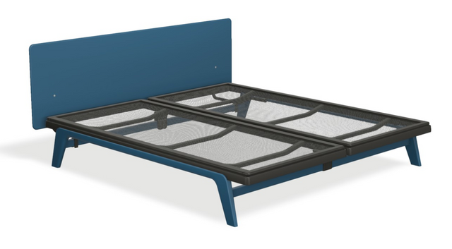 Original mit Kopfteil STRAIGHT & motorischer Smart Base 3M Unterfederung