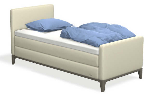 Boxspringbett auping Criade - Plain mit Fussteil & flacher Unterfederung