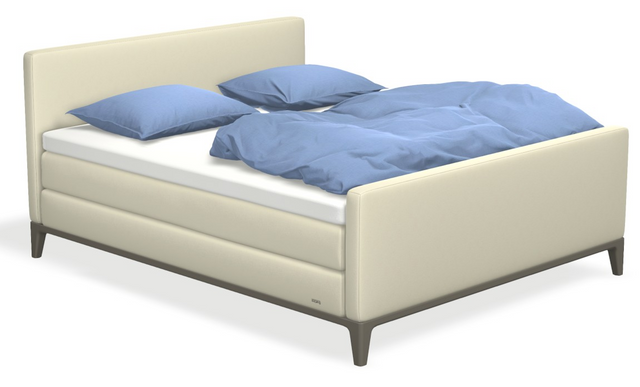 Boxspringbett auping Criade - Plain mit Fussteil & flacher Unterfederung