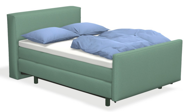 Boxspringbett auping Original - Bold mit Fussteil & motorischer Smart Base 2M Unterfederung