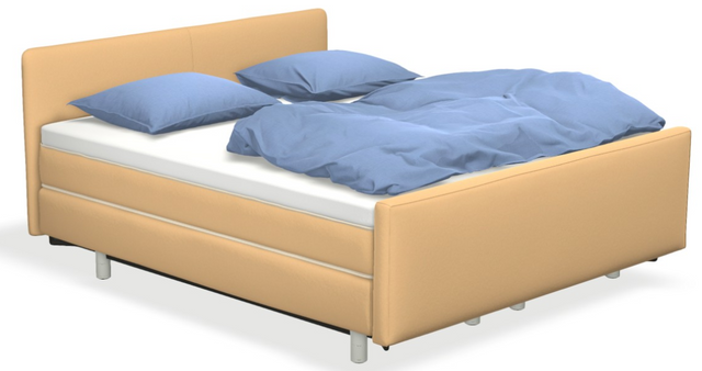 Boxspringbett auping Original - Dublin mit Fussteil & flacher Unterfederung