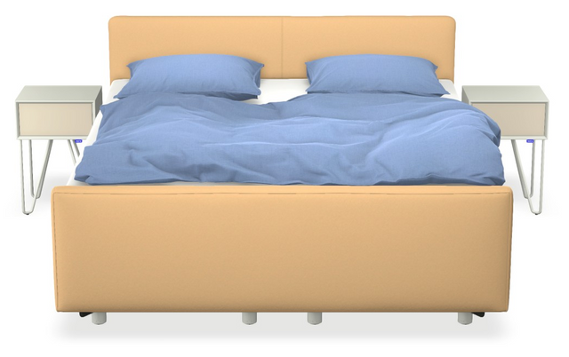 Boxspringbett auping Original - Dublin mit Fussteil, Nachttisch & motorischer Smart Base 3M Unterfederung
