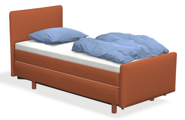 Boxspringbett auping Original - Mute mit Fussteil & motorischer Smart Base 2M Unterfederung