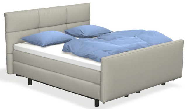 Boxspringbett auping Original - Valencia mit Fussteil & flacher Unterfederung